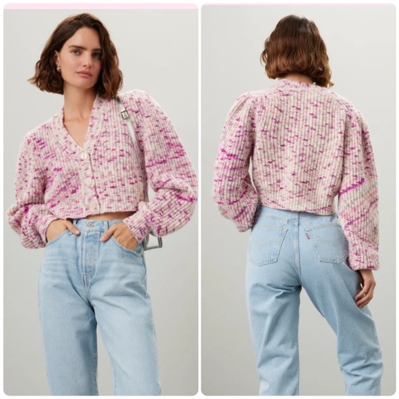 LoveShackFancy Avignon Crop Cardigan Size Small - Picture 5 of 16